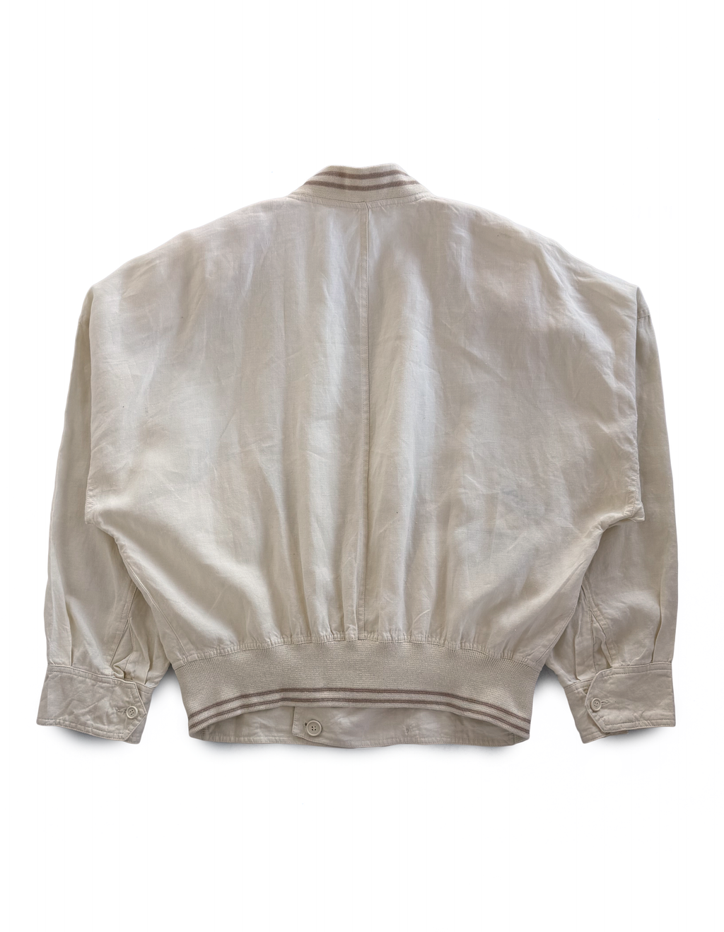 90's Gianni Versace Linen Quad Button Cardigan Jacket