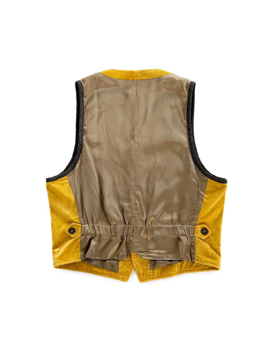 90's Dries Van Noten Duo Fabric Grid Pattern Vest
