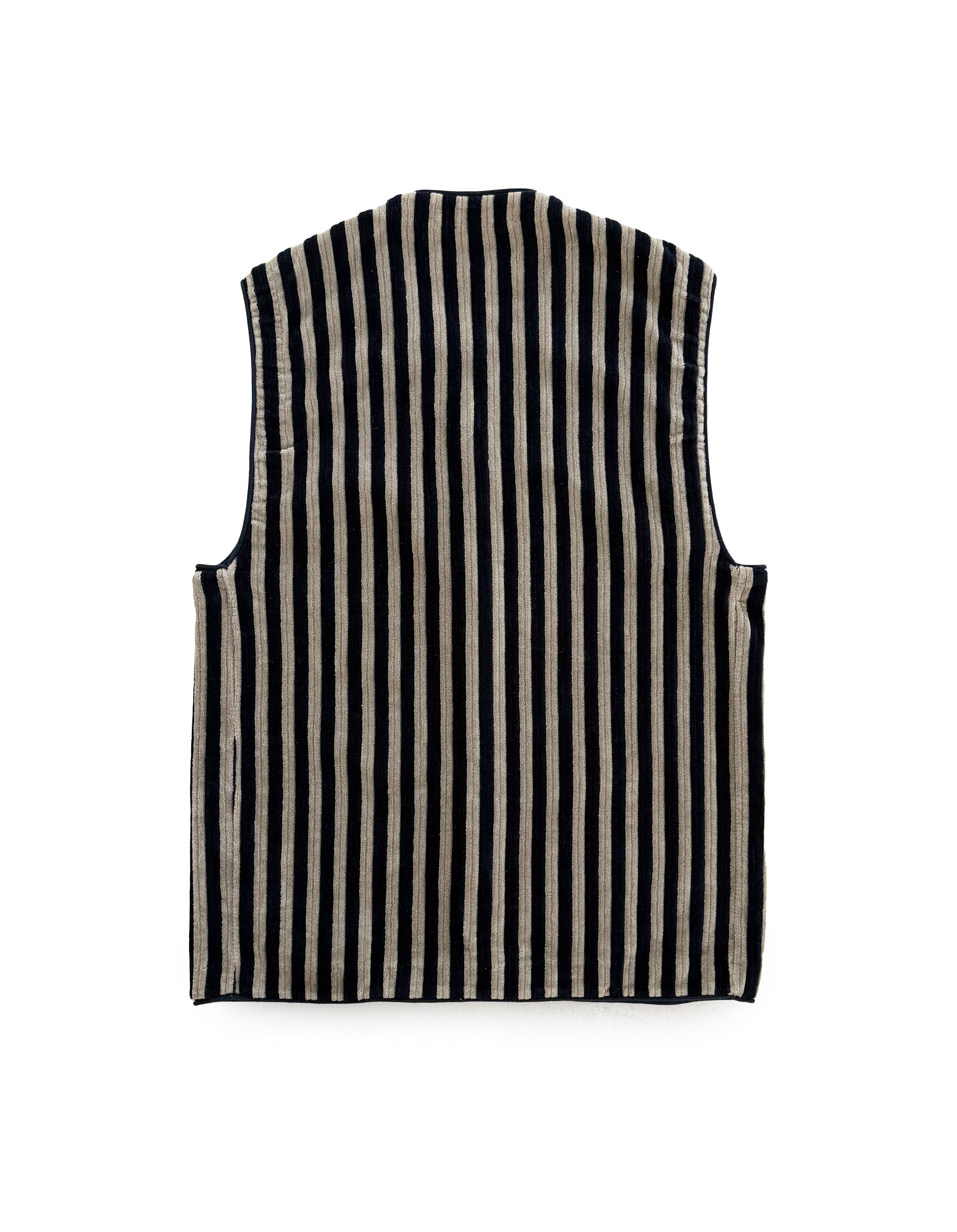 90's Emporio Armani Striped Velour Vest