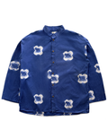 90's Emporio Armani Swimwear Patterned Mandarin Collar Shirt