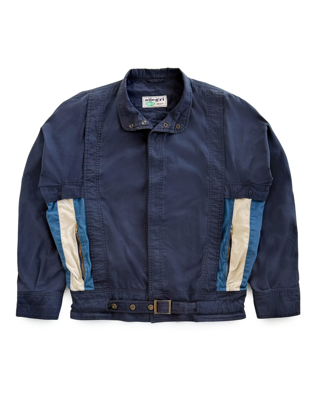 '82 Allegri By Giorgio Armani Paneled Belt Buckle Jacket