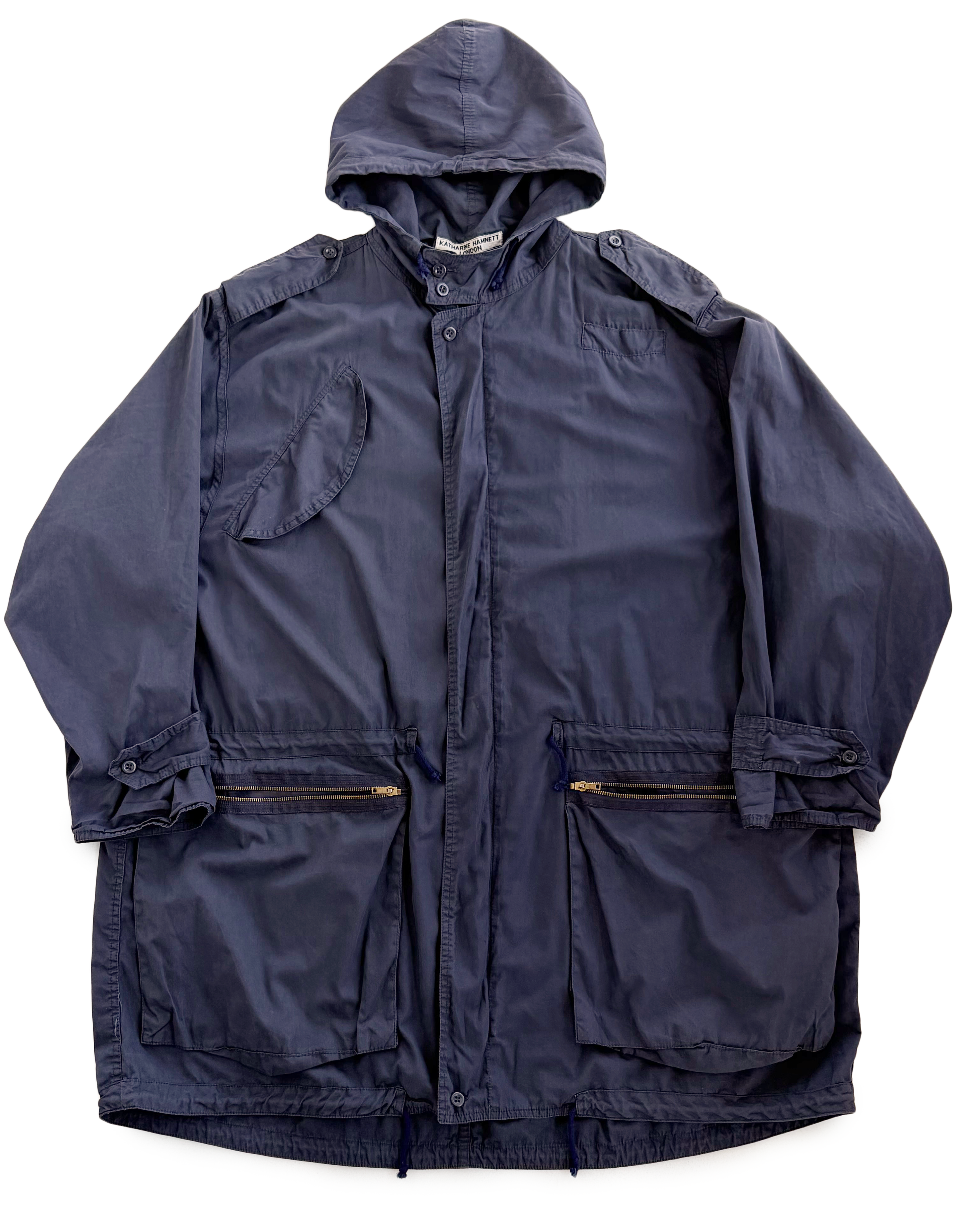 80's Katharine Hamnett Quad Zip Pocket Parka