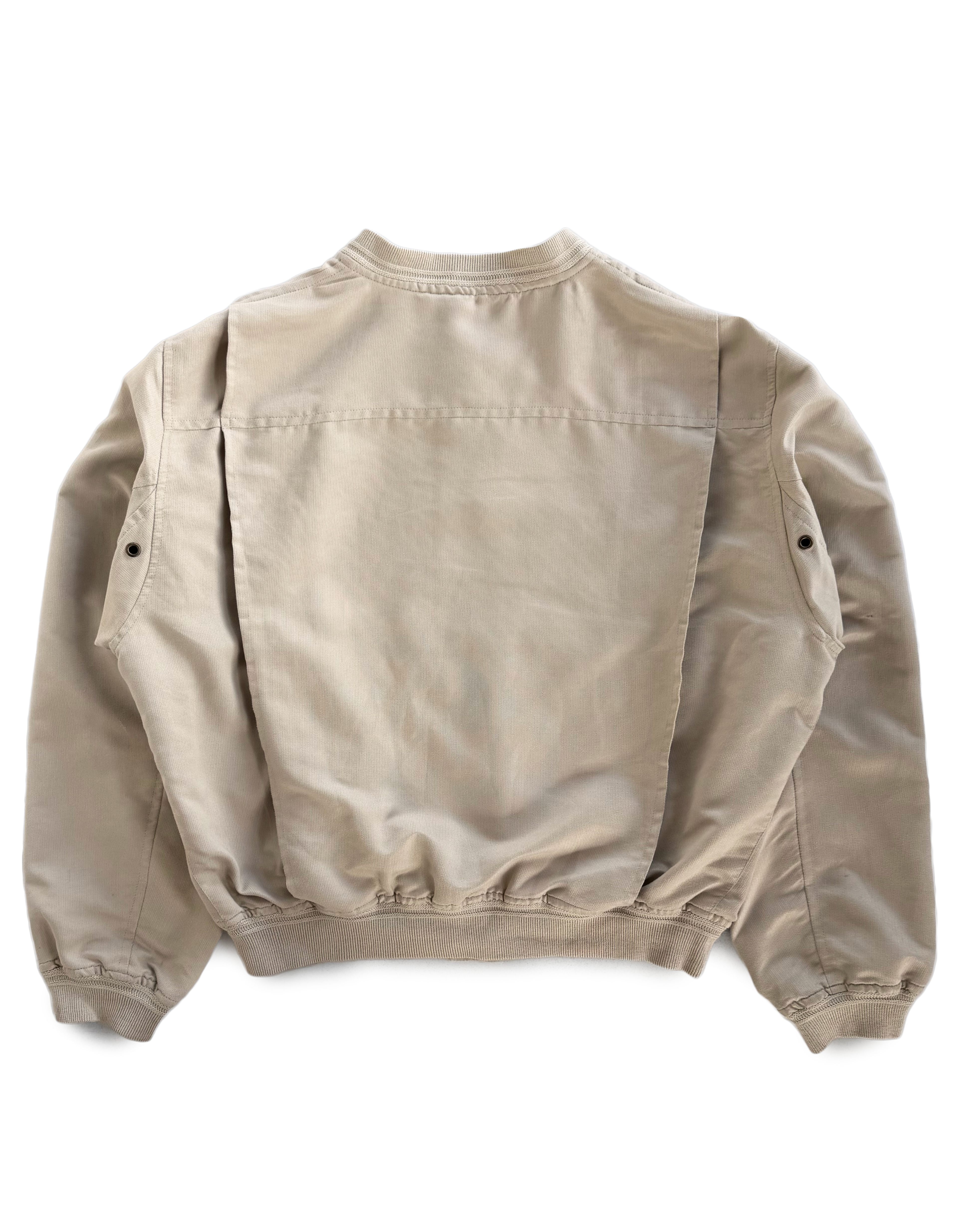 '89 Emporio Armani Paneled Cargo Pocket Bomber Jacket