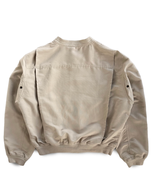 '89 Emporio Armani Paneled Cargo Pocket Bomber Jacket