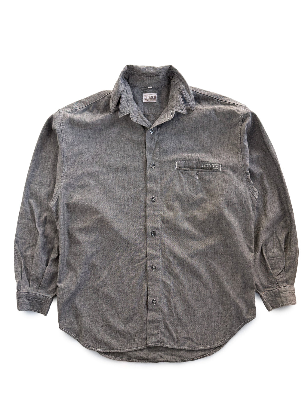 80's Closed By Marithé & Francois Girbaud Zip Collar Shirt