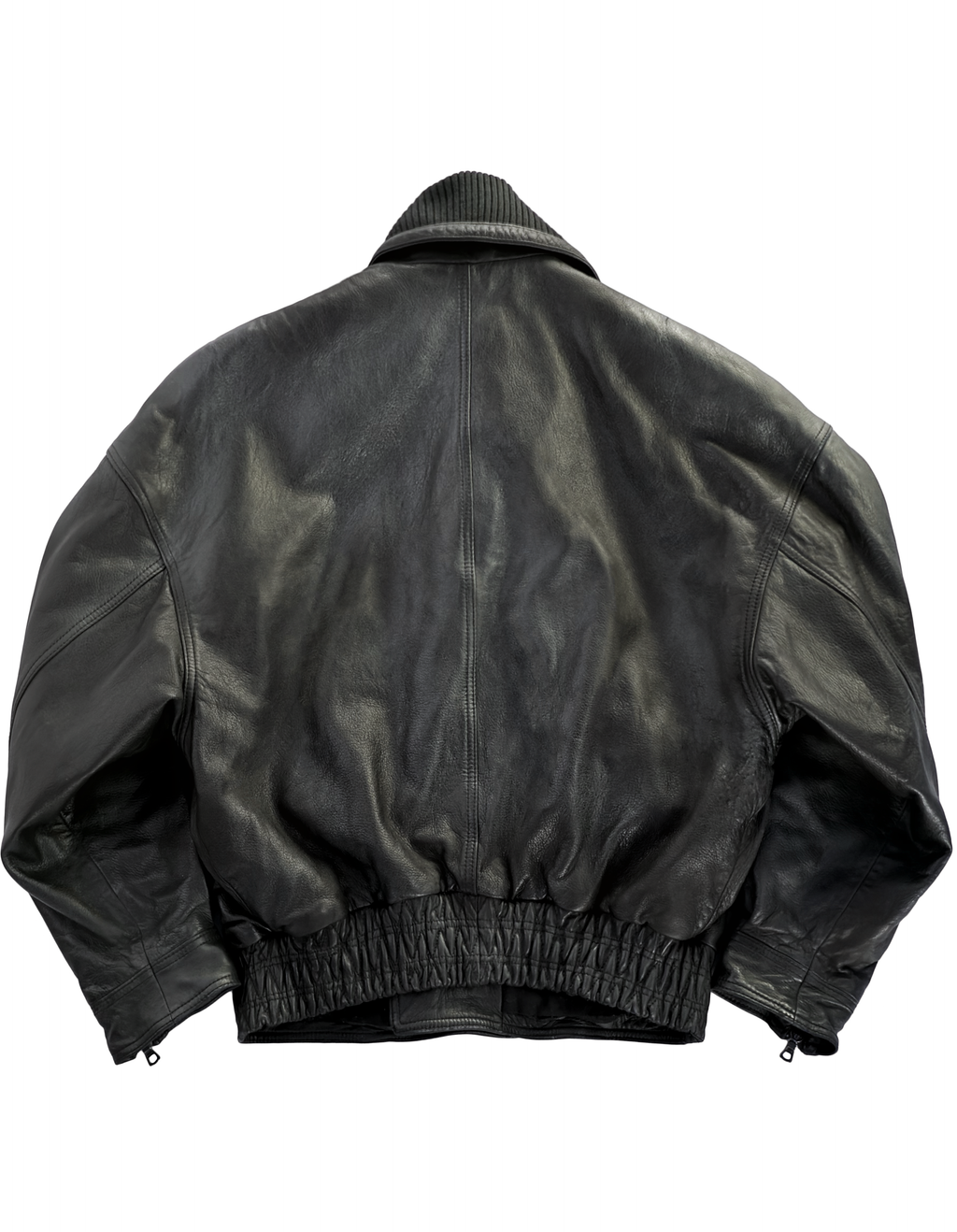 80's Gianni Versace Duo Zip Leather Jacket