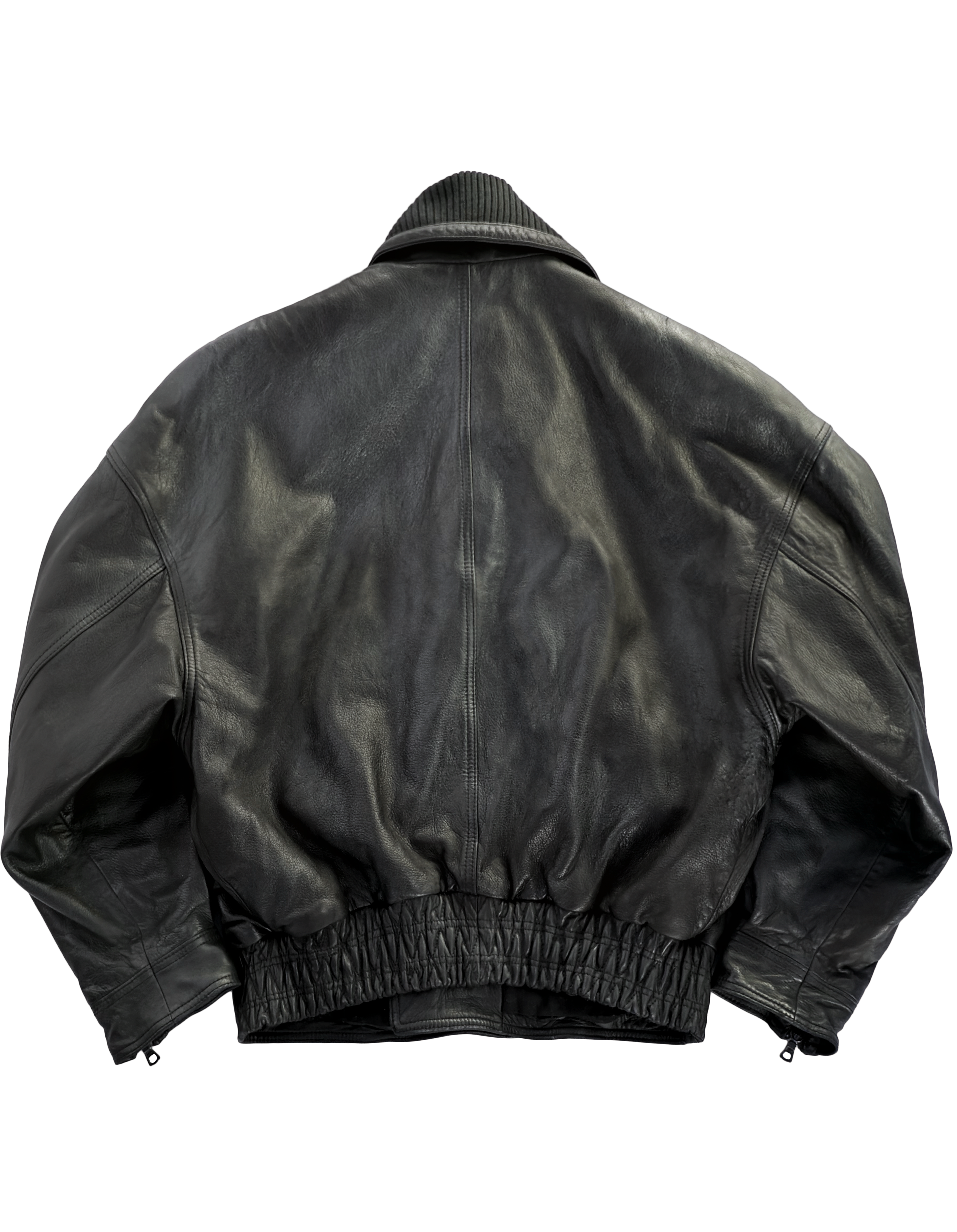 80's Gianni Versace Duo Zip Leather Jacket