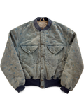 Late 80's Armani Jeans Patterned Velvet Bomber