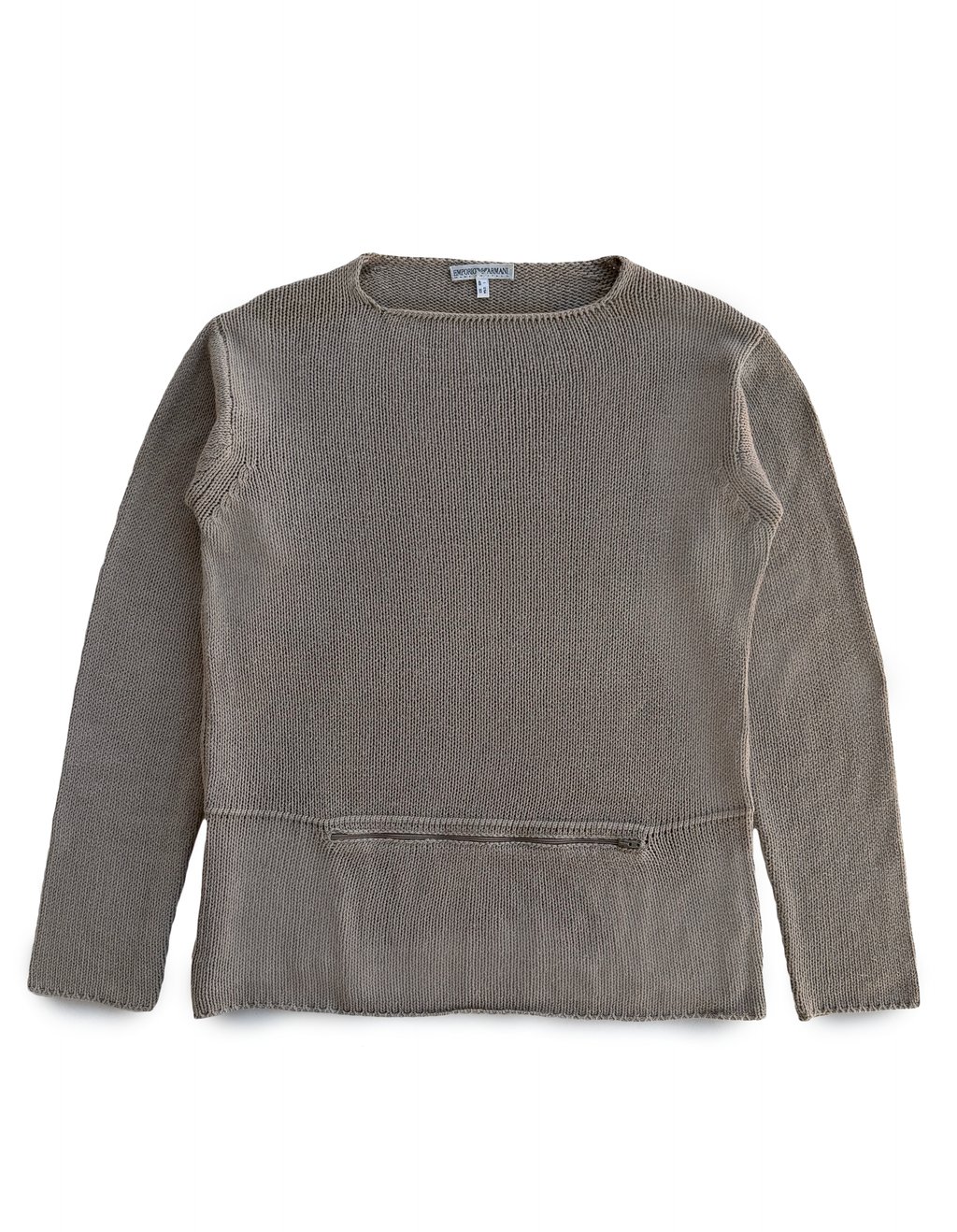 90's Emporio Armani Knit Kangaroo Pocket Sweater