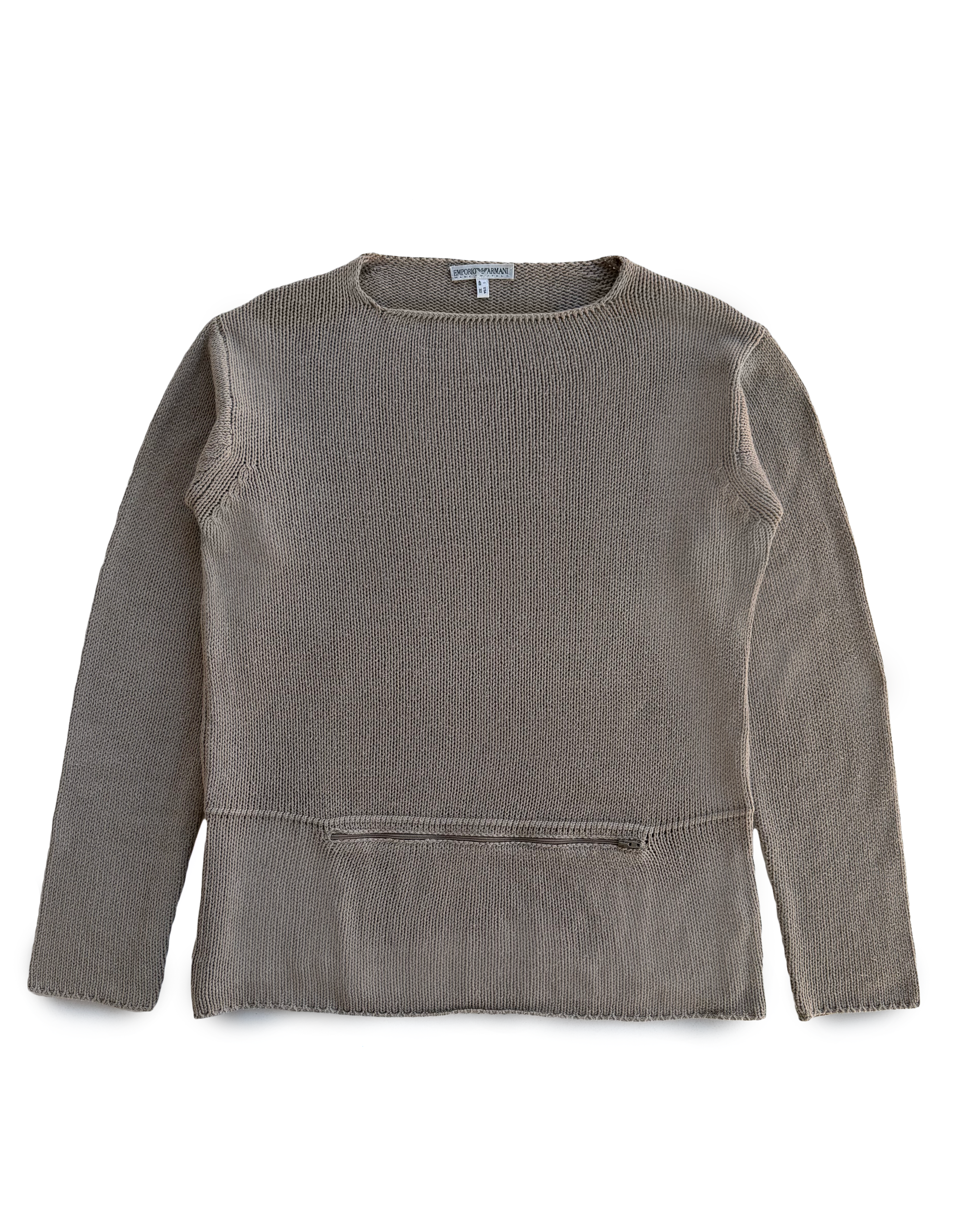 90's Emporio Armani Knit Kangaroo Pocket Sweater