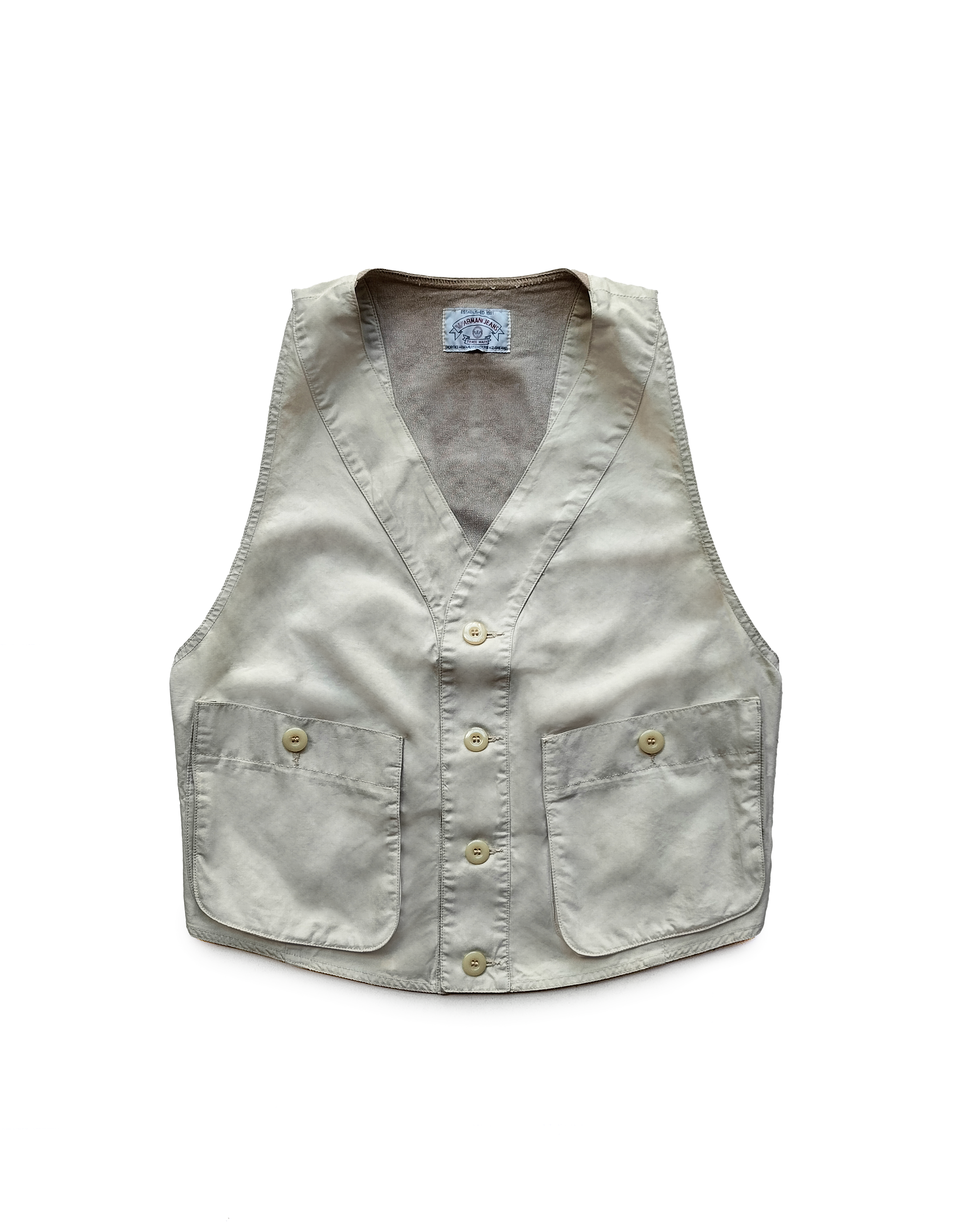 90's Armani Jeans Duo Fabric Vest