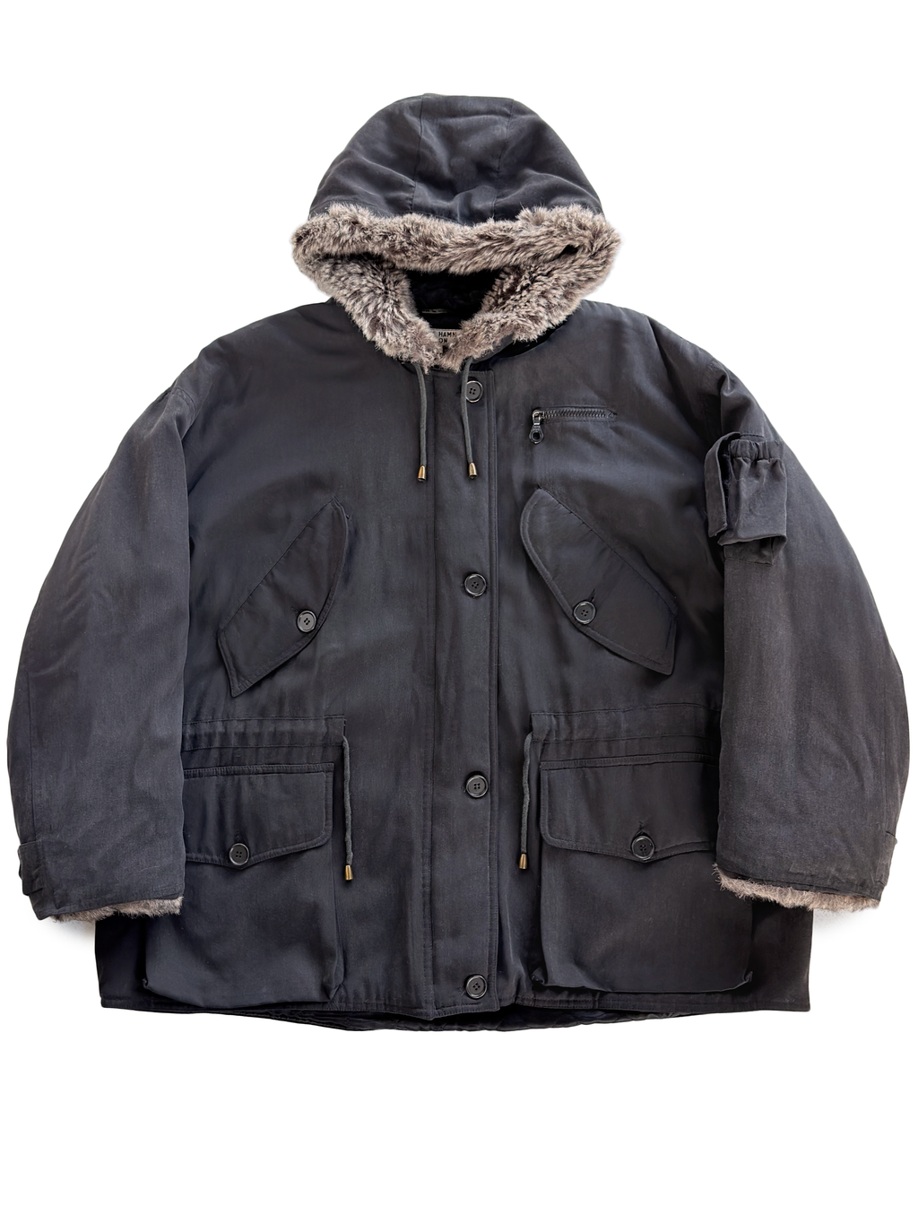 80's Katharine Hamnett Hooded Short Parka