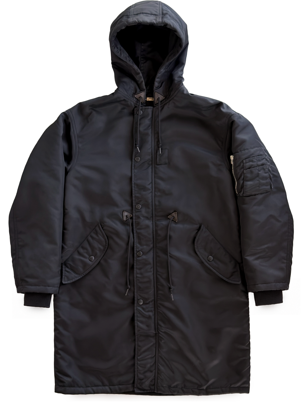 '02 Miu Miu N-3 Nylon Gabardine Aviator Parka
