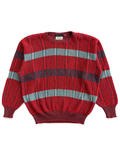 80's Emporio Armani Striped Knit Sweater