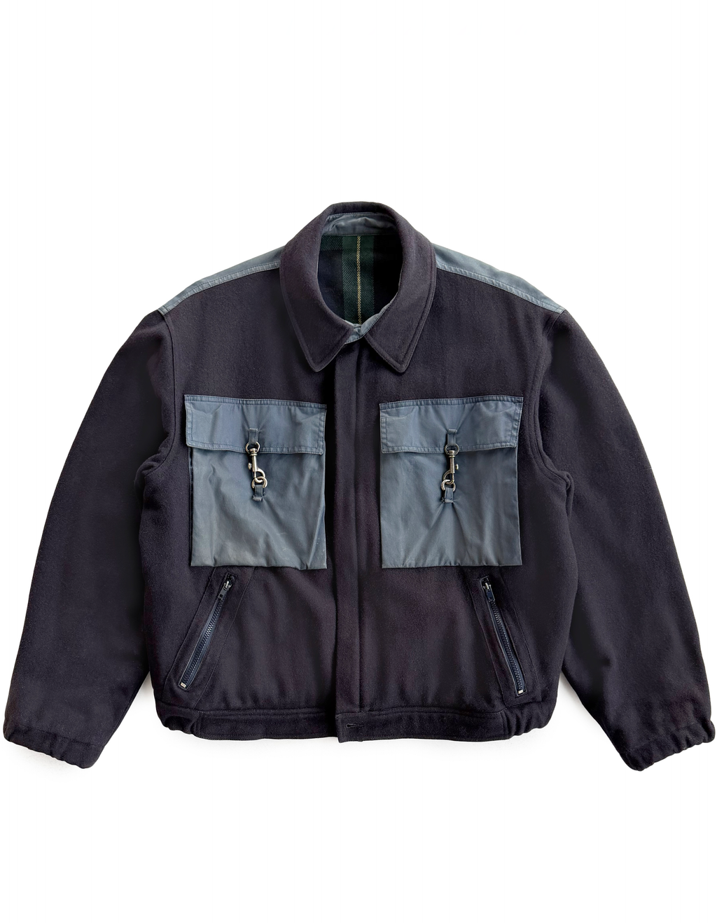 80's Valentino Swivel Clasp Hook Cargo Jacket