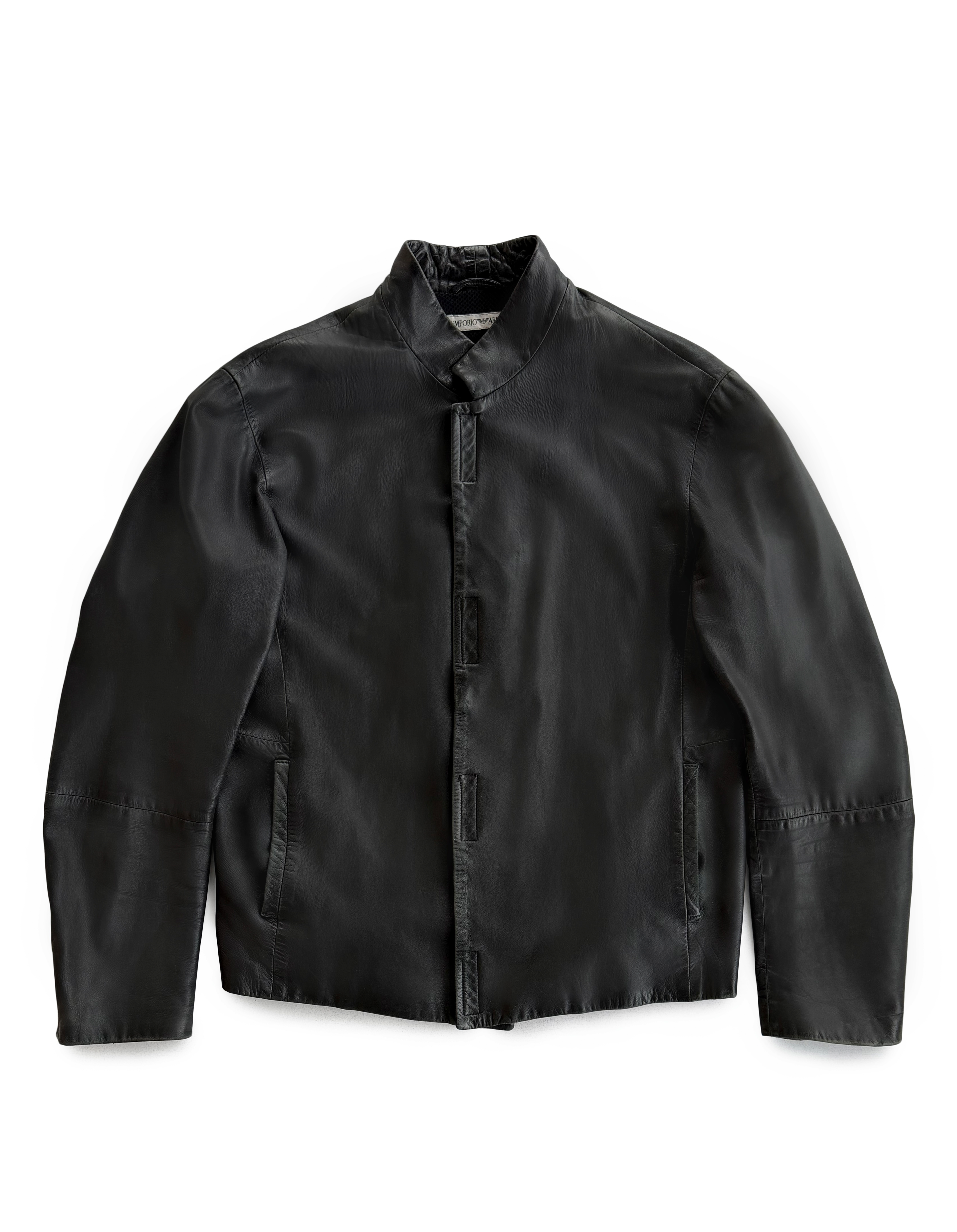 '99 Emporio Armani Leather Velcro Jacket