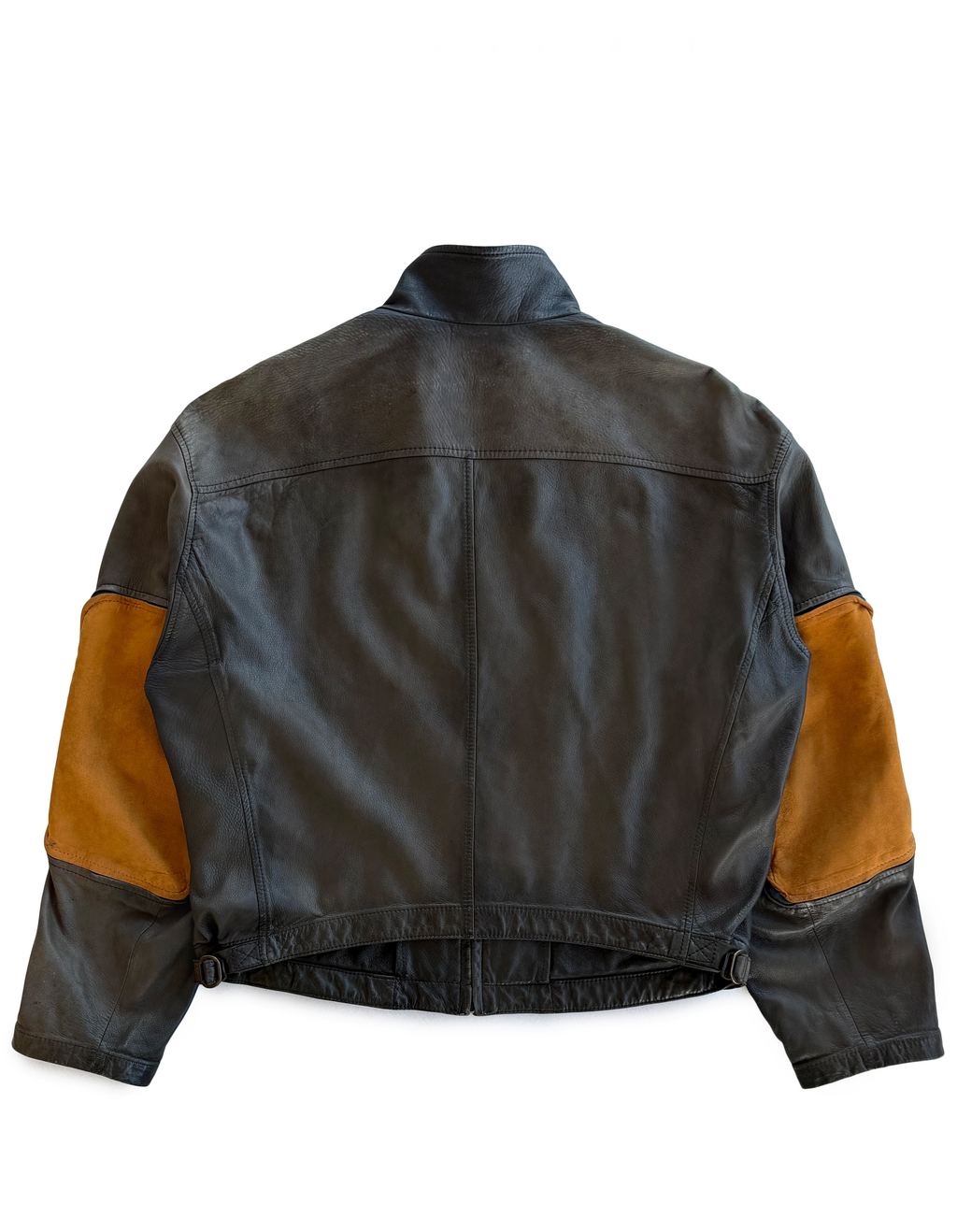 '89 Gianfranco Ferré Leather Elbow Zip Pocket Jacket