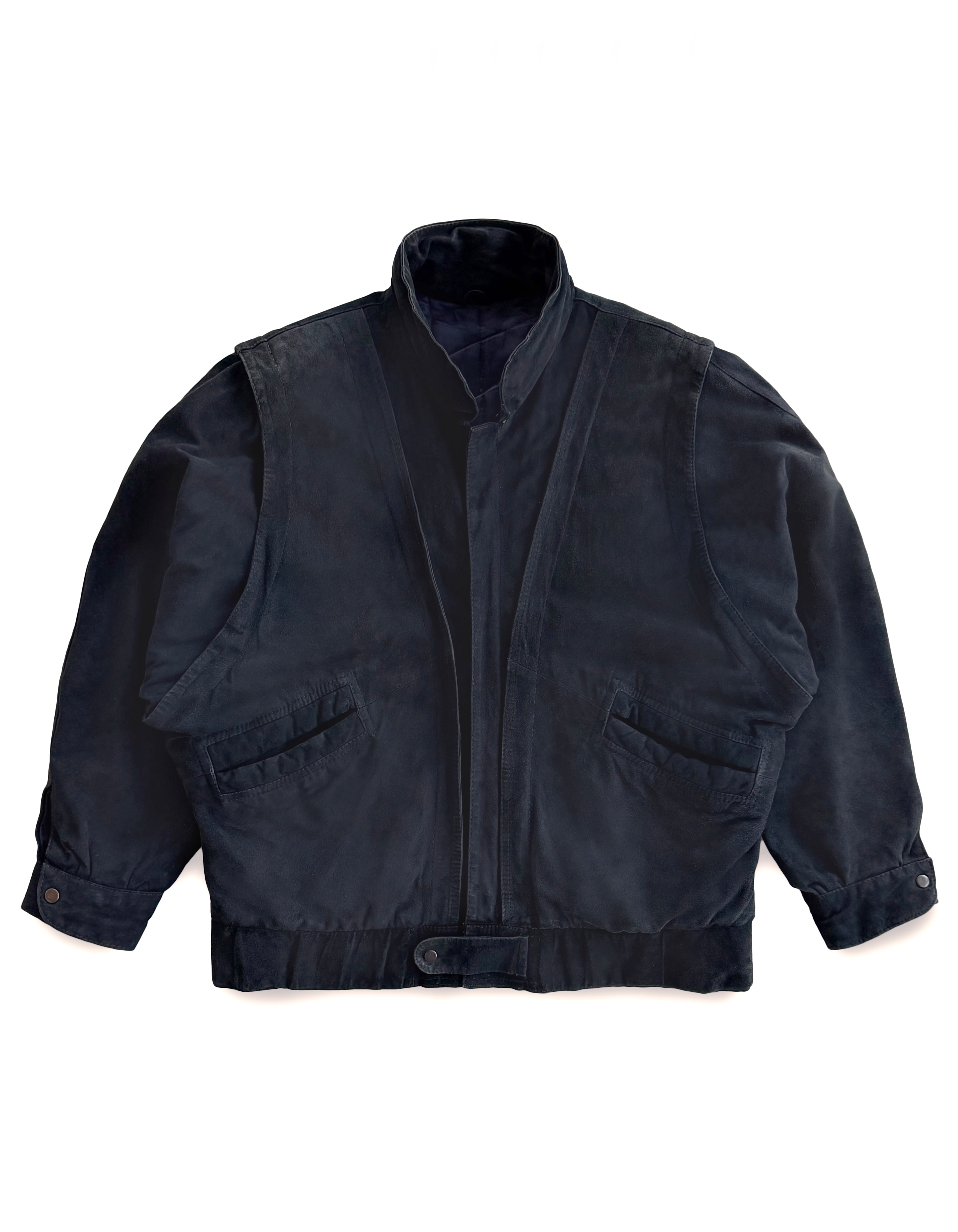 80’s Gianni Versace Nubuck Faux Layered Jacket