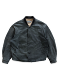 90's Emporio Armani Paneled Leather Bomber Jacket