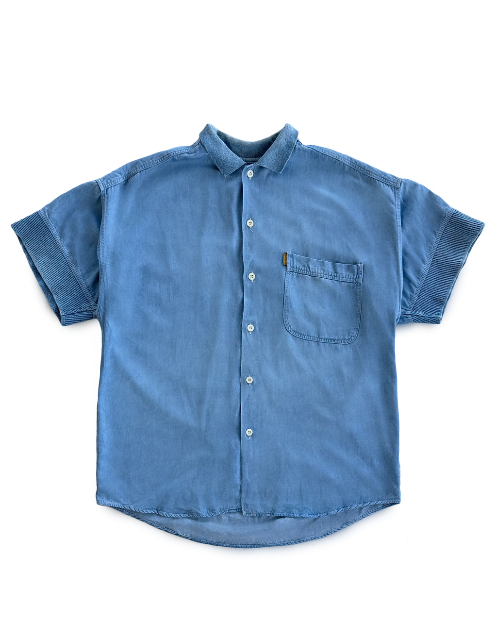 80’s Emporio Armani Ribbed Short Sleeve Shirt