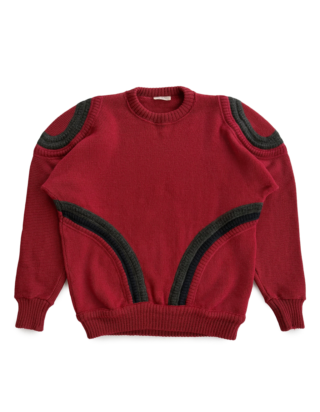 80’s Gianni Versace Knit Arc Intersia Sweater