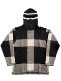80's Marithé & François Girbaud Knit Beanie Balaclava Hoodie