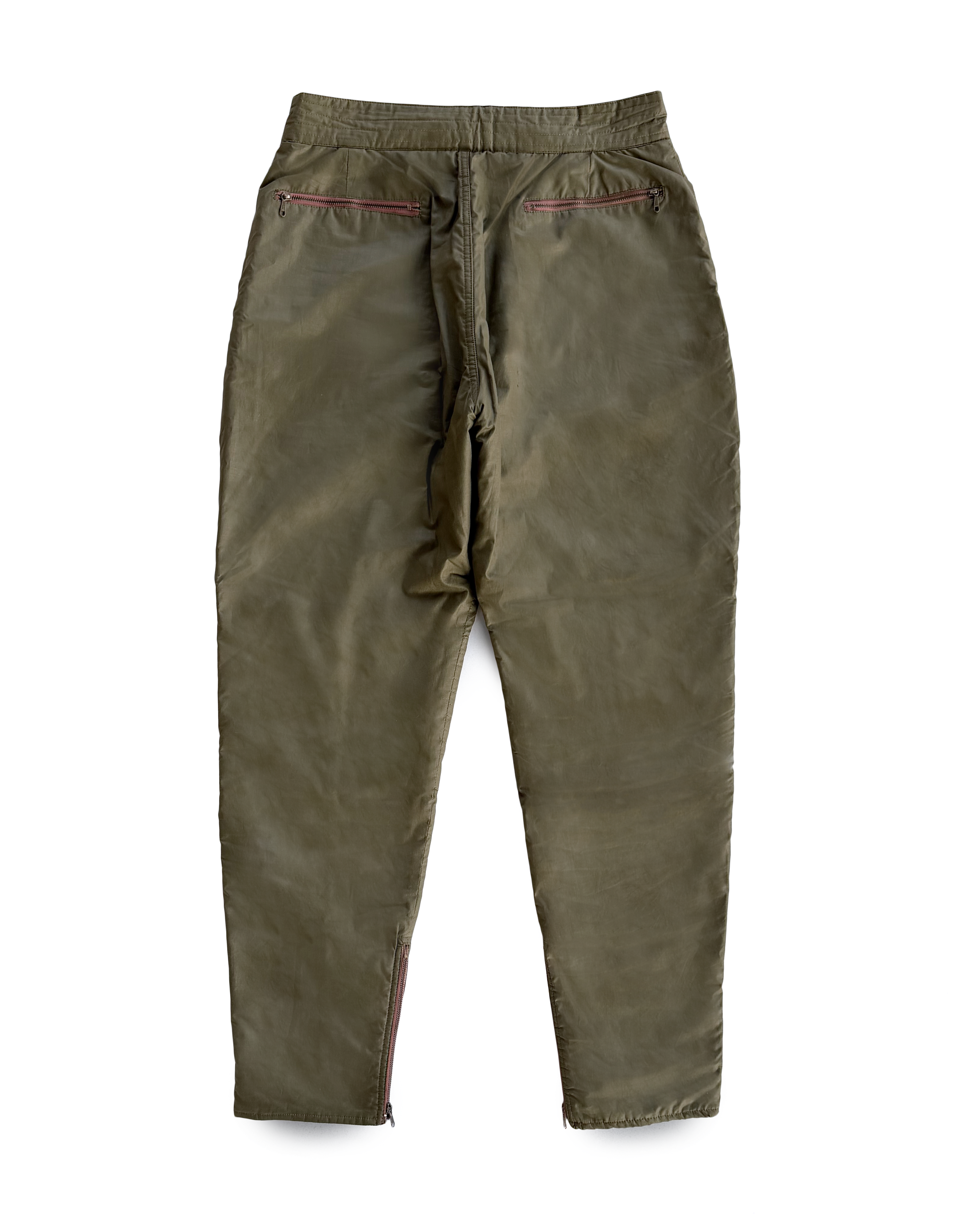 80's Giorgio Armani Quilted Belt Buckle Pants