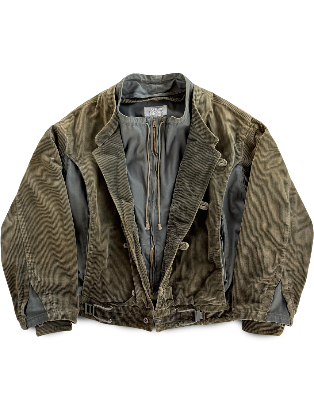 80's Marithé & François Girbaud Velour Modular Jacket