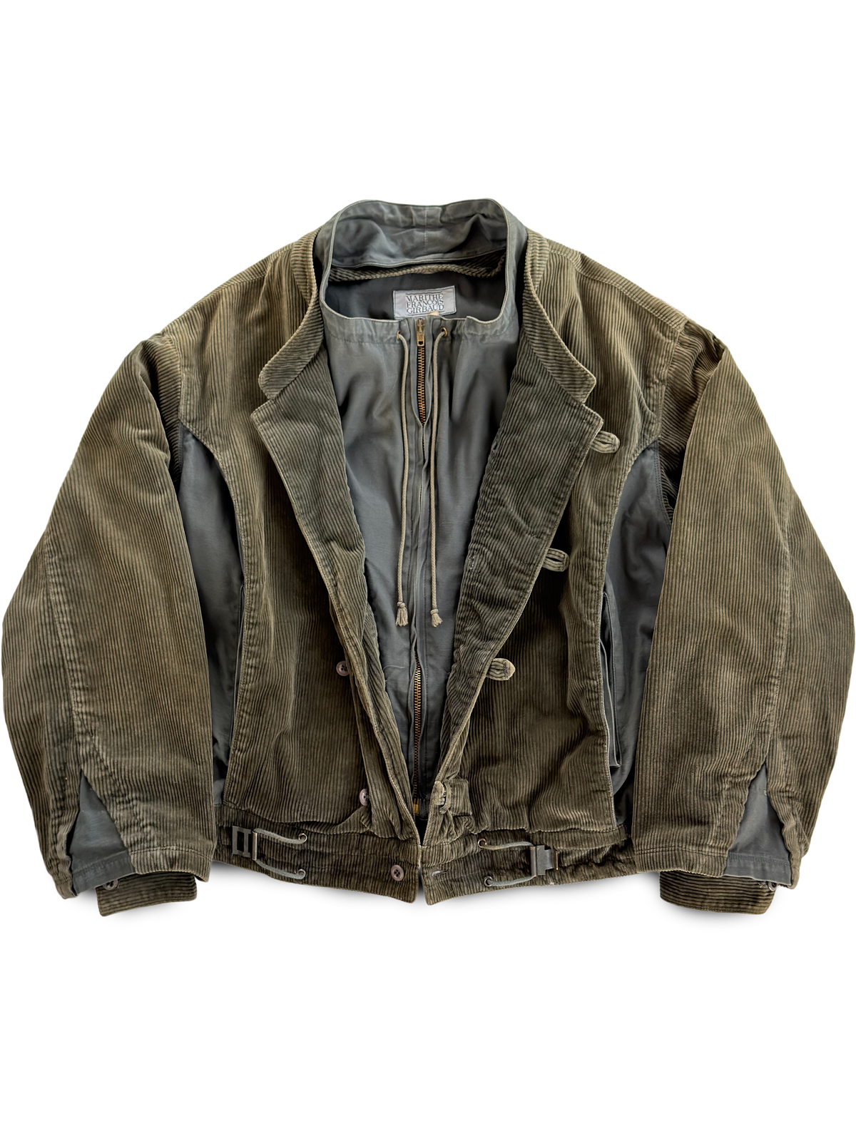 80's Marithé & François Girbaud Velour Modular Jacket