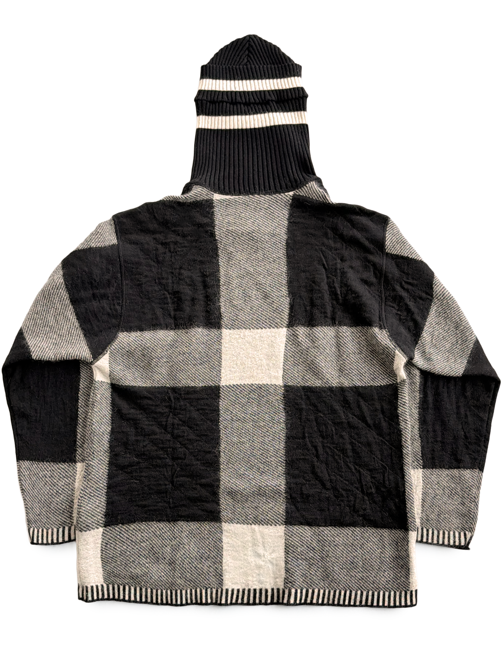 80's Marithé & François Girbaud Knit Beanie Balaclava Hoodie