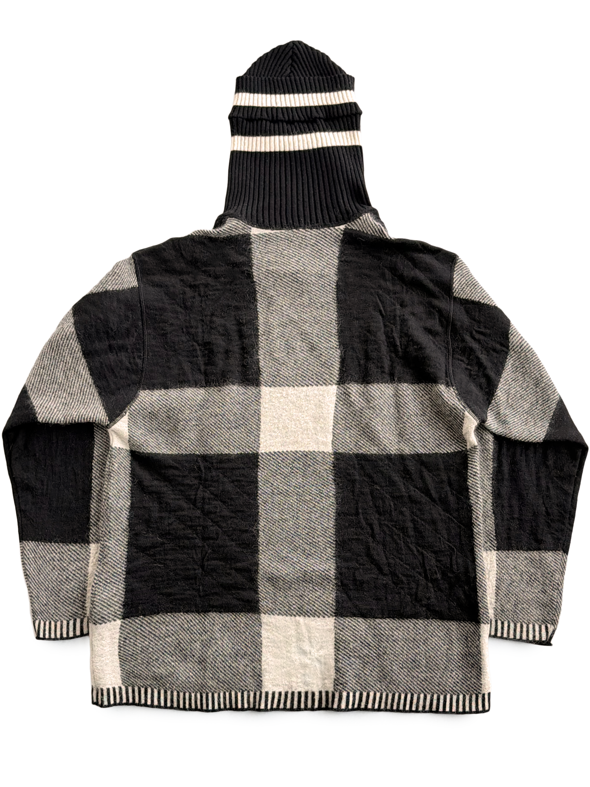 80's Marithé & François Girbaud Knit Beanie Balaclava Hoodie