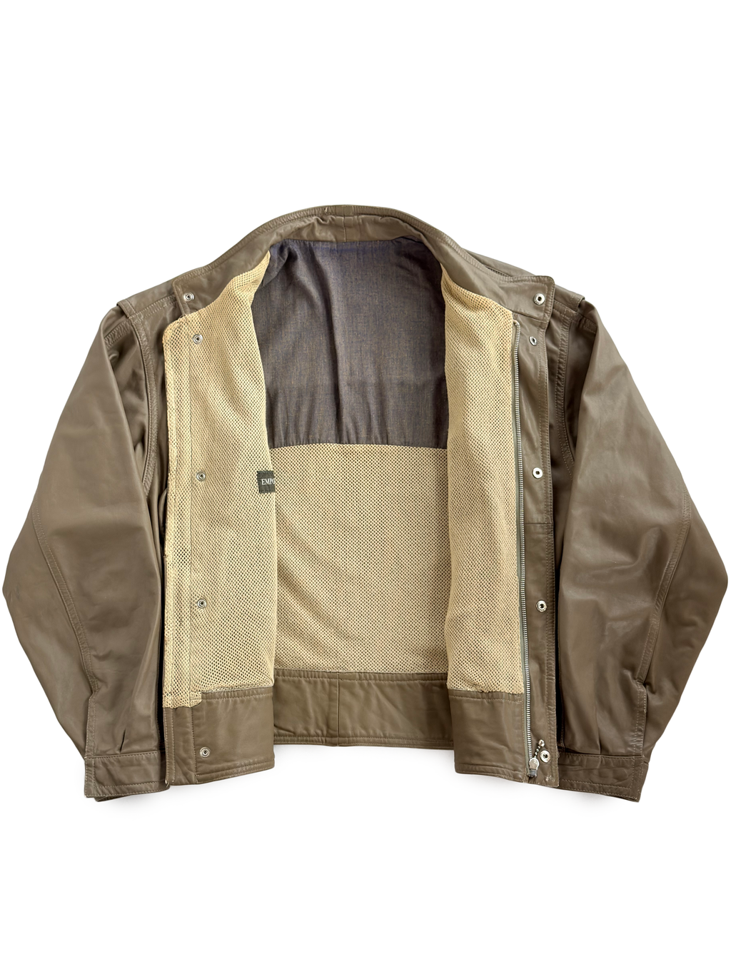 ´83 Emporio Armani Leather Cargo Pocket Jacket
